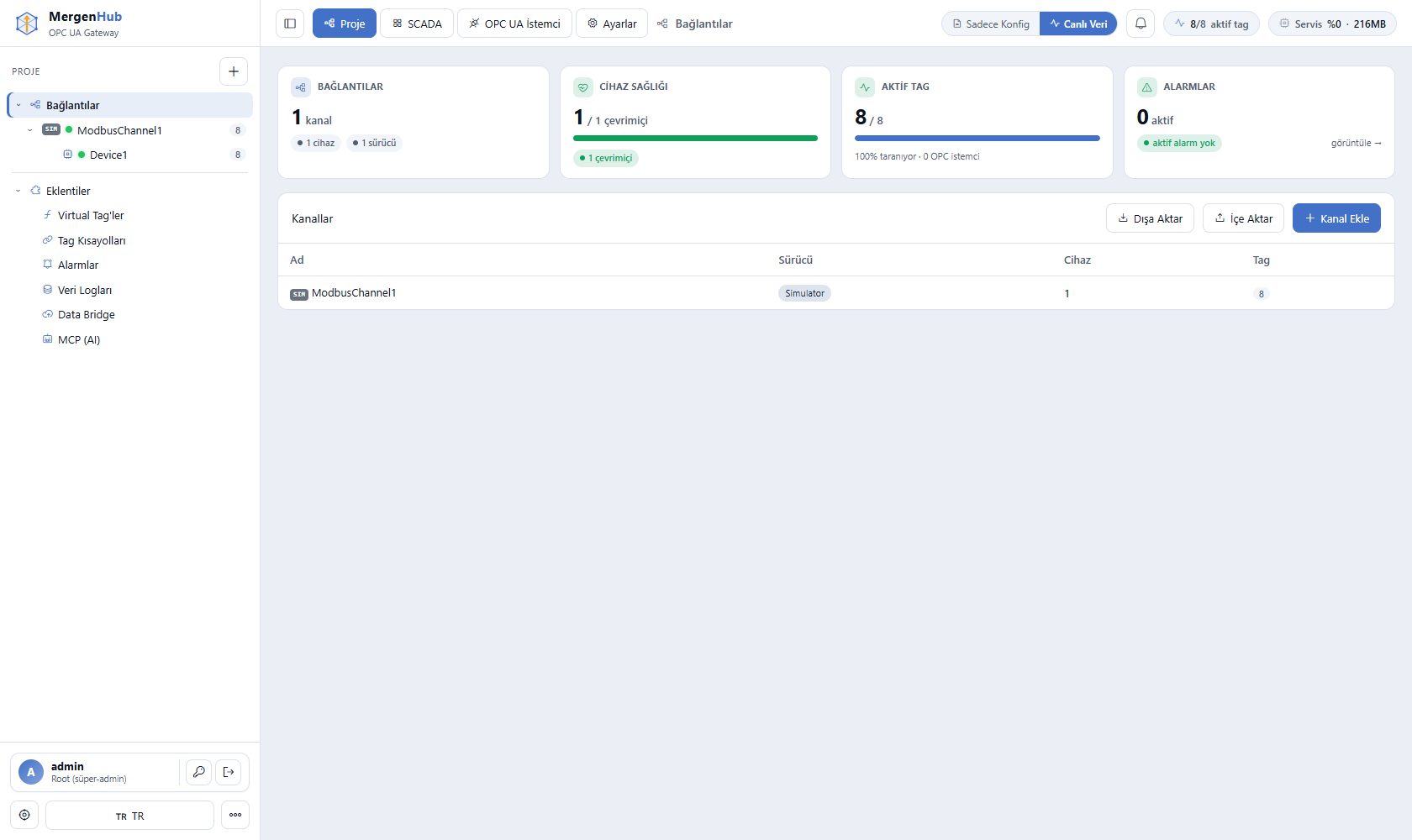 MergenHub proje panosu